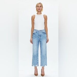 Pistola Cassie Super High Rise Straight Crop Color-Baja Size 32